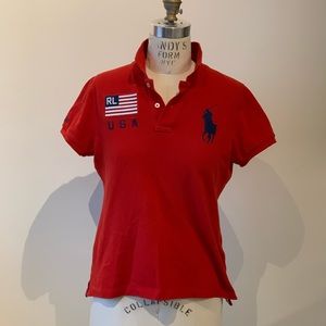 NWOT Women's Polo Ralph Lauren Skinny Fit Polo M